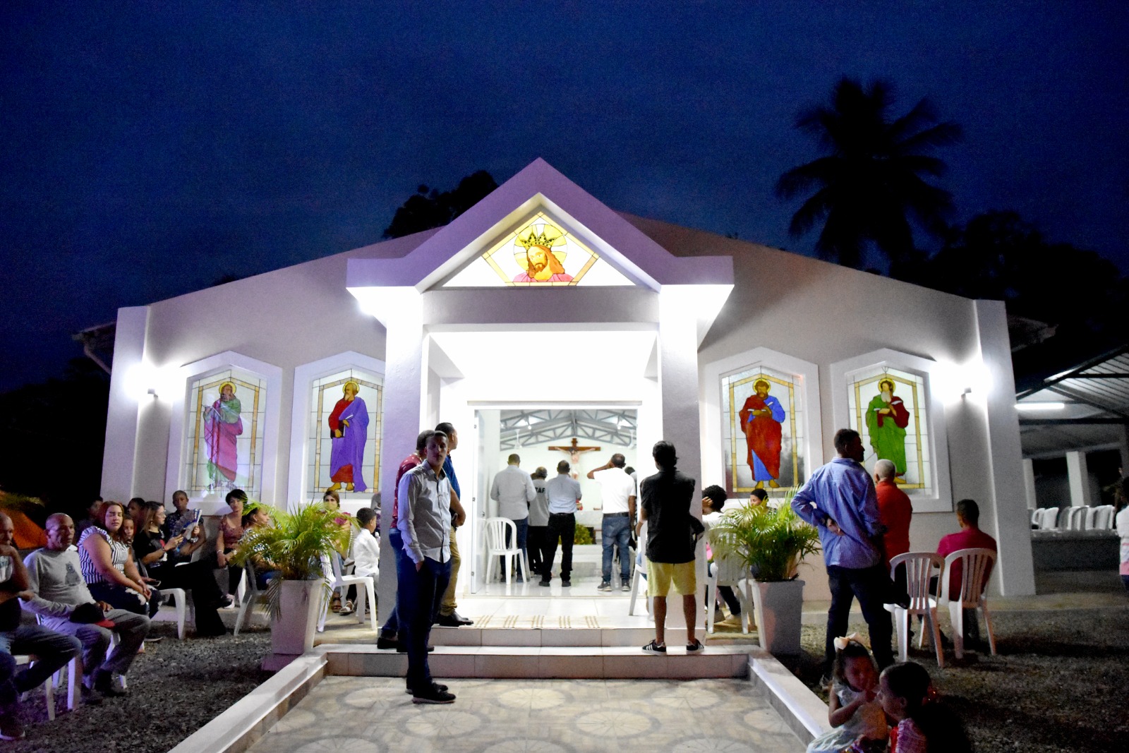 Inauguración de La Capilla Cristo Rey en Los Valerios.